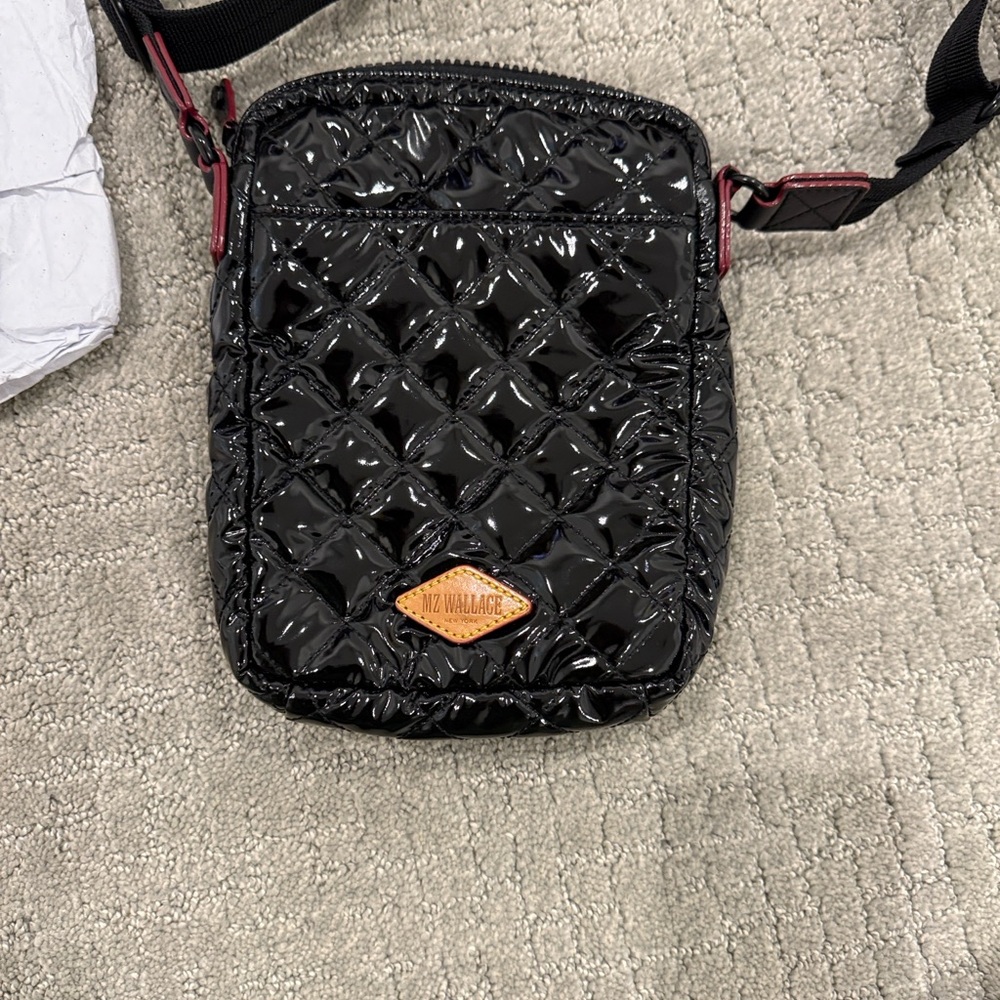 MZ Wallace Black Lacquer Metro Crossbody - Picture 11 of 15